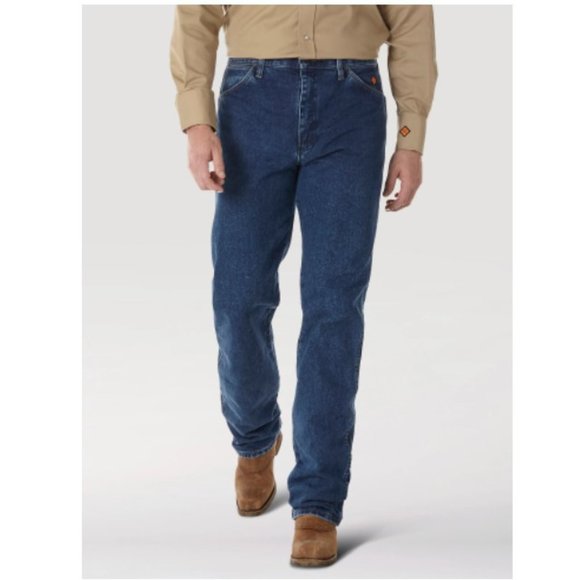 WRANGLER® FR FLAME RESISTANT ORIGINAL FIT JEAN - STONEWASH IN STONEWASH - 42x34 - Picture 1 of 4